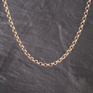 Pre-Owned 9ct Rose Gold 18 Inch Belcher Chain 41162294
