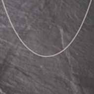 Pre-Owned 9ct White Gold 16-18 Inch Belcher Chain 41162298