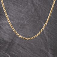 Pre-Owned 9ct Yellow Gold 18 Inch Rope Chain 41162301
