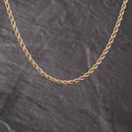 Pre-Owned 9ct Yellow Gold 18 Inch Rope Chain 41162332