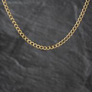 Pre-Owned 9ct Yellow Gold 18 Inch Curb Chain 41162397