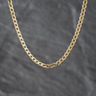 Pre-Owned 9ct Yellow Gold 16 Inch Curb Chain 41162398