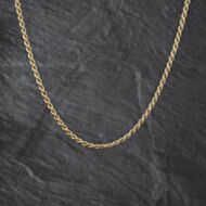 Pre-Owned 9ct Yellow Gold 18 Inch Rope Chain 41162411