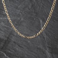 Pre-Owned 9ct Yellow Gold 18 Inch Figaro Chain 41162426