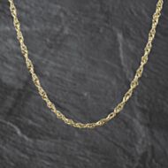 Pre-Owned 9ct Yellow Gold Twisted 24 Inch Curb Chain 41162430