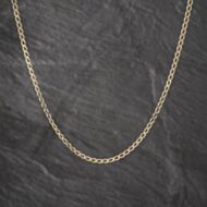 Pre-Owned 9ct Yellow Gold 19 Inch Curb Chain 41162449