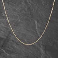 Pre-Owned 9ct Yellow Gold 18 Inch Hayseed Chain 41162452
