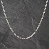 Pre-Owned 9ct White Gold 18 Inch Rope Chain 41162458