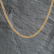 Pre-Owned 9ct Yellow Gold 18 Inch Figaro Chain 4116909
