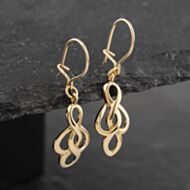 Pre-Owned 9ct Yellow Gold 20mm Fancy Dropper Earrings 41173000