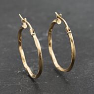 Pre-Owned Yellow Gold 71mm Twist Hoop Earrings 41173318