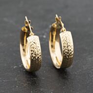 Pre-Owned Yellow Gold 66.7mm Diamond Cut Hoop Earrings 41173323