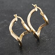 Pre-Owned Yellow Gold 23mm Twist Creole Earrings 41173477