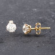Pre-Owned Yellow Gold 6mm 1.55ct Diamond Stud Earrings 41173563