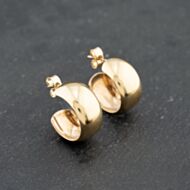 Pre-Owned Yellow Gold Plain Wedding Hoop Earrings 41173659