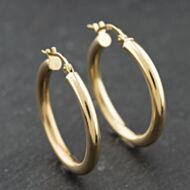 Pre-Owned Yellow Gold 27mm Hoop Earrings 41174162