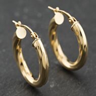 Pre-Owned Yellow Gold 23mm Twisted Creole Earrings 41174168