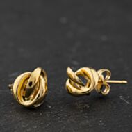 Pre-Owned Yellow Gold Knot 9.8mm Stud Earrings 41174410