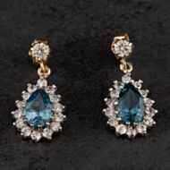 Pre-Owned White Gold Dropper Earrings 4117492