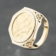 Pre-Owned Yellow Gold 1906 King Edward Full Sovereign Coin Ring 41201270