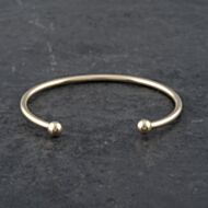 Pre-Owned 9ct Yellow Gold Solid Standard Torque Bangle 41211310