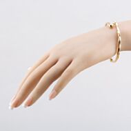 Pre-Owned 9ct Yellow Gold Twist Standard Torque Bangle 41211324