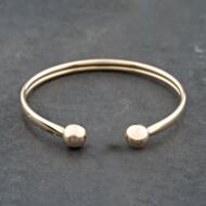 Pre-Owned 9ct Yellow Gold Plain Torque Bangle 41211389