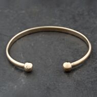 Pre-Owned 9ct Yellow Gold Plain Torque Bangle 41211413