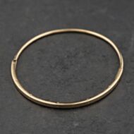 Pre-Owned Pandora 14ct Yellow Gold Plain Hinged Bangle 41211451