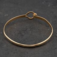 Pre-Owned 9ct Yellow Gold Hook & Loop Plain Bangle 41211475