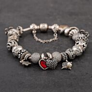 Pre-Owned Silver Pandora Assorted 8 Inch Charm Bracelet 41221192