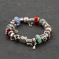 Pre-Owned Pandora Silver Full Pandora Charm Bracelet 41221428