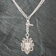 Pre-Owned Vintage Silver Medal Albert 15 Inch T-Bar Curb Chain 41251204