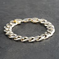 Pre-Owned Silver Heavy 9 Inch Curb Chain Bracelet 41251467