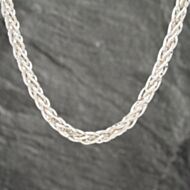 Pre-Owned Silver 24 Inch Foxtail Necklace 41251476