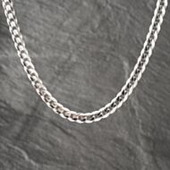 Pre-Owned Silver 18 Inch Curb Chain 41251503