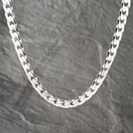 Pre-Owned Silver 22 Inch Curb Chain 41251505