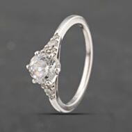 Pre-Owned Silver Cubic Zirconia Dress Ring 41251513
