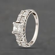 Pre-Owned Silver Cubic Zirconia Dress Ring 41251514