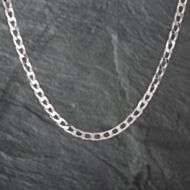 Pre-Owned Silver Square 24 Inch Curb Chain 41251575