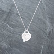 Pre-Owned Tiffany & Co. Silver Pendant & 18 Inch Trace Chain 41251598