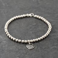 Pre-Owned Tiffany & Co. Silver 7.5 Inch Bead Bracelet 41251599