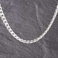 Pre-Owned Silver 20 Inch Curb Chain 41251601