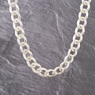 Pre-Owned Silver 24 Inch Curb Chain 41251650