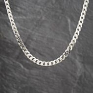 Pre-Owned Silver Heavy 20 Inch Curb Chain 41251715