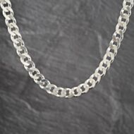 Pre-Owned Silver Heavy 20 Inch Curb Chain 41251716