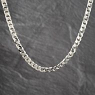 Pre-Owned Silver Heavy 20 Inch Curb Chain 41251717