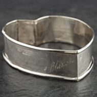 Pre-Owned Antique Silver Heart Shape Cookie Cutter 4126009