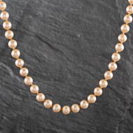 Pre-Owned Yellow Metal Simulated Pearl 30 Inch Necklace 4127021
