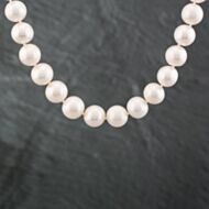 Pre-Owned 9ct White Gold Cultured Pearl 17 Inch Necklace 41271008